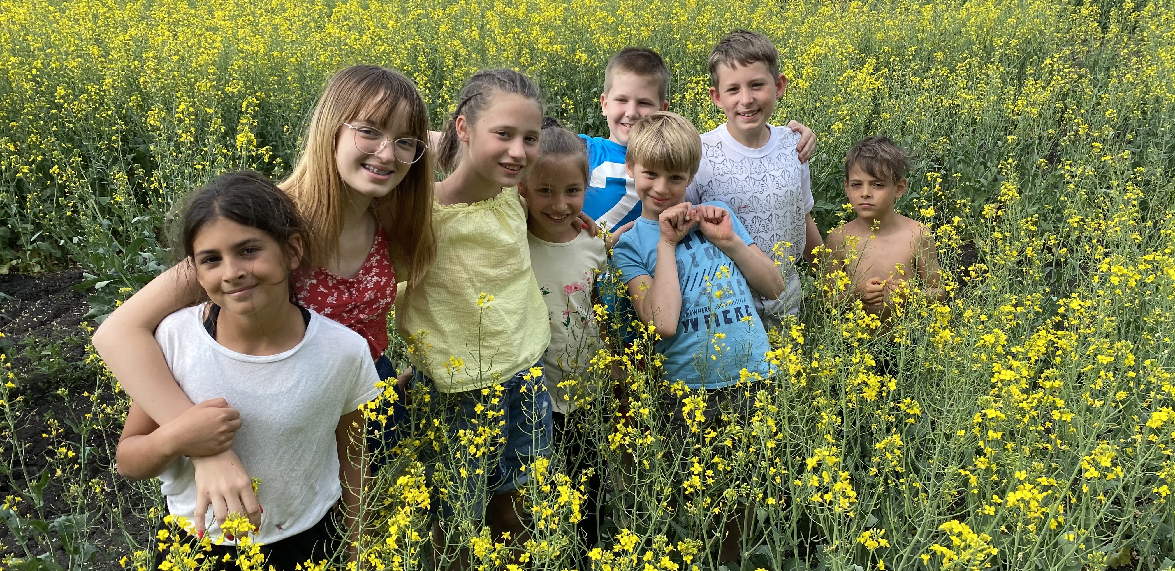 Kids smiling in the Meadow